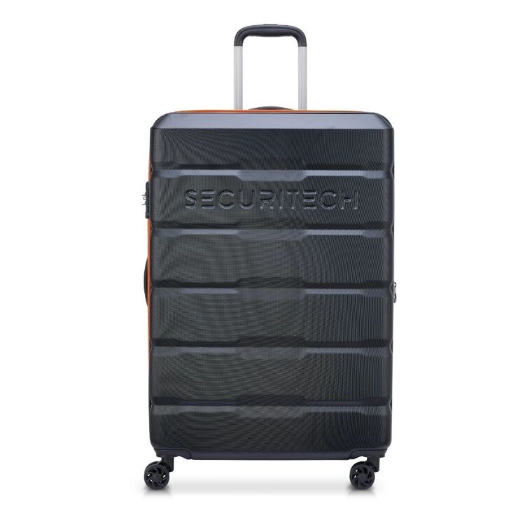 Securitech By Delsey Citadel Expandable Large Suitcase Black 75 cm