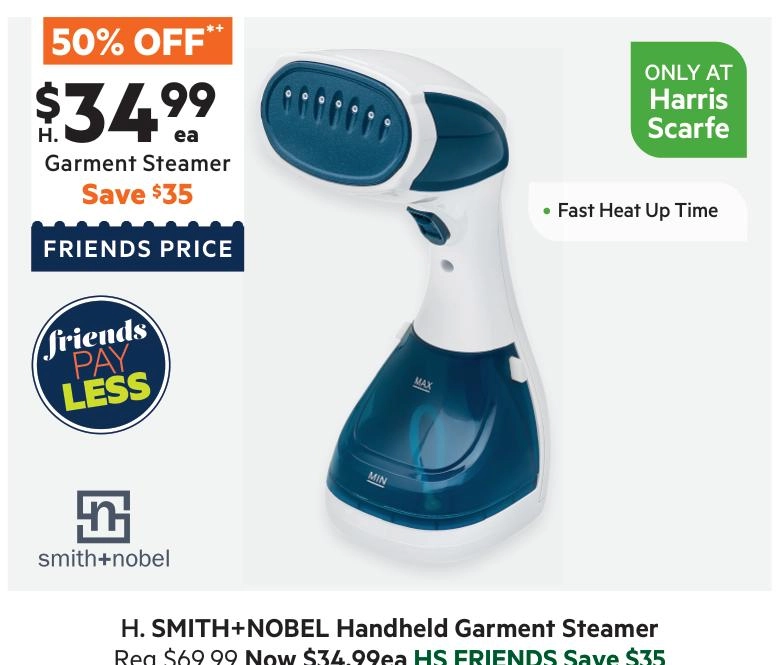 Smith + Nobel Handheld Garment Steamer HGS-1400