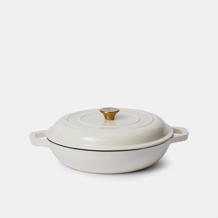 Smith + Nobel Luxe 4.5L Cast Iron Braiser Almond