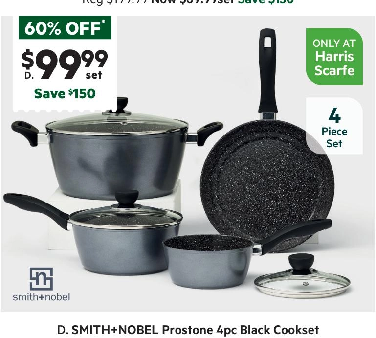 Smith + Nobel Pro Stone 4-Piece Cookset