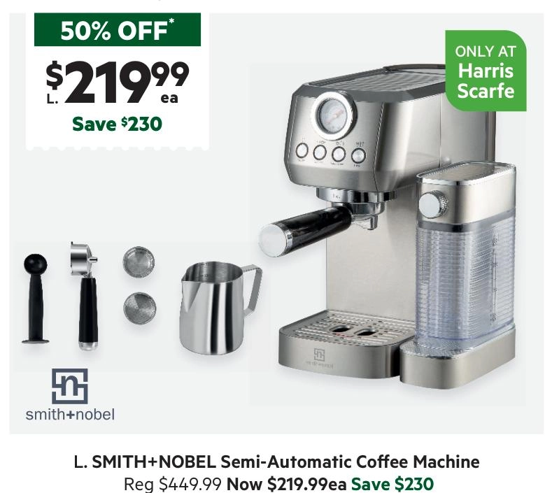 Smith + Nobel Semi-Auto Coffee Machine IA6028