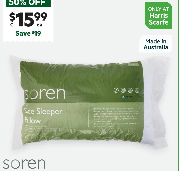 Soren Side Sleeper Pillow Standard