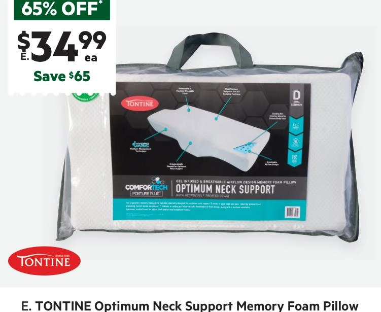 Tontine Optimum Neck Support Pillow