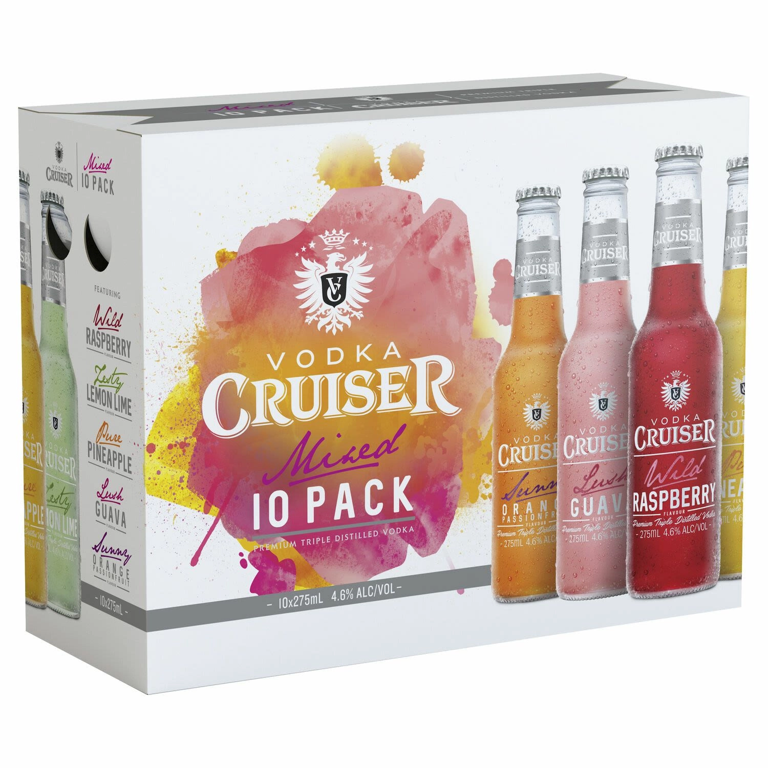 Vodka Cruiser 4.6% Mixed Bottles 275ml