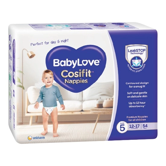 BabyLove Cosifit Infant Nappies Pk 54-76