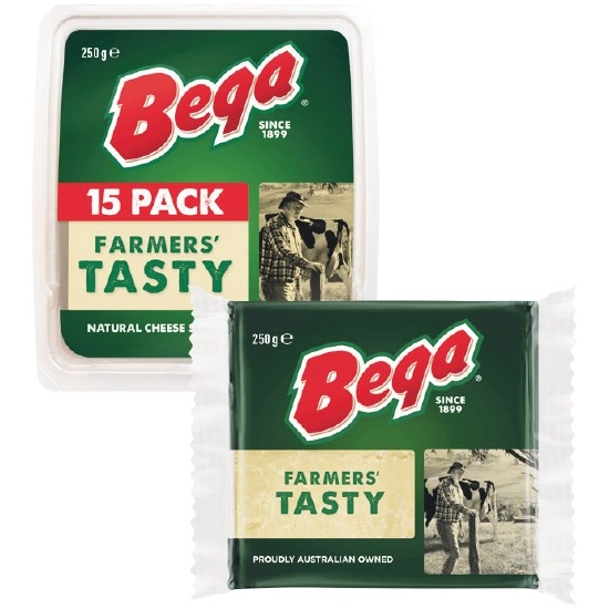 Bega Block or Sliced Cheese 250g – Excludes Lactose Free