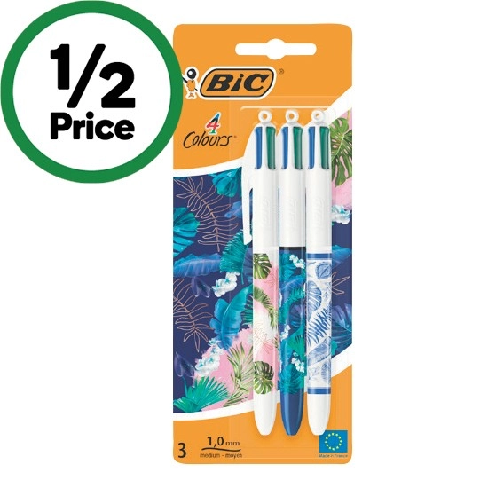 BiC 4 Colours Limited Edition Pk 3