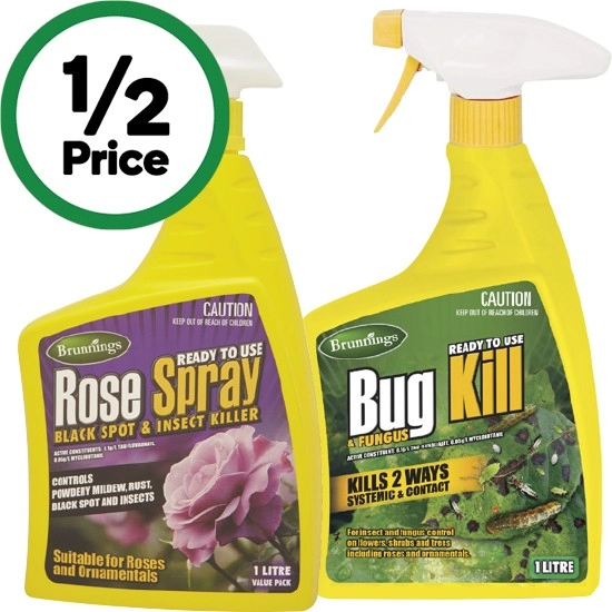 Brunnings Bug Kill or Rose Spray 1 Litre