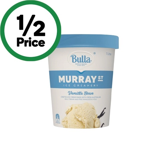 Bulla Murray St Ice Cream Tub 1 Litre