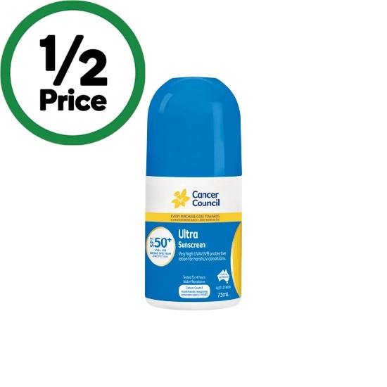 Cancer Council SPF50+ Sunscreen Ultra 75ml~