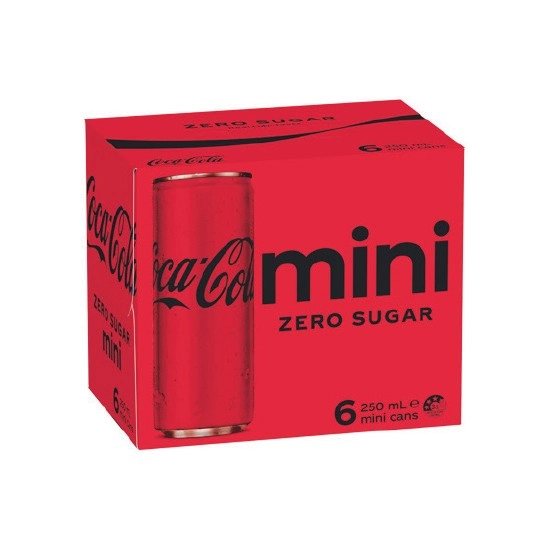 Coca-Cola Classic, Zero Sugar or Diet Soft Drink Varieties 6 x 250ml