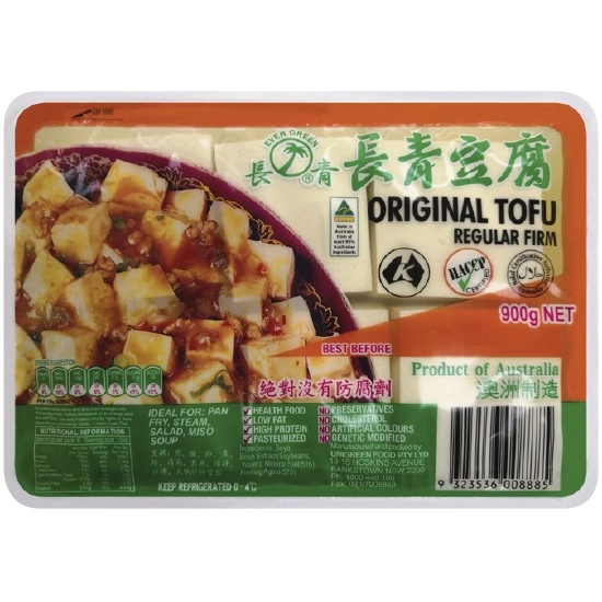 Evergreen Original Tofu 900g – From the Fridge