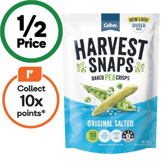 Harvest Snaps Baked Pea Crisps 120g