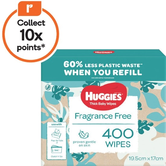 Huggies Thick Baby Wipes Pk 400