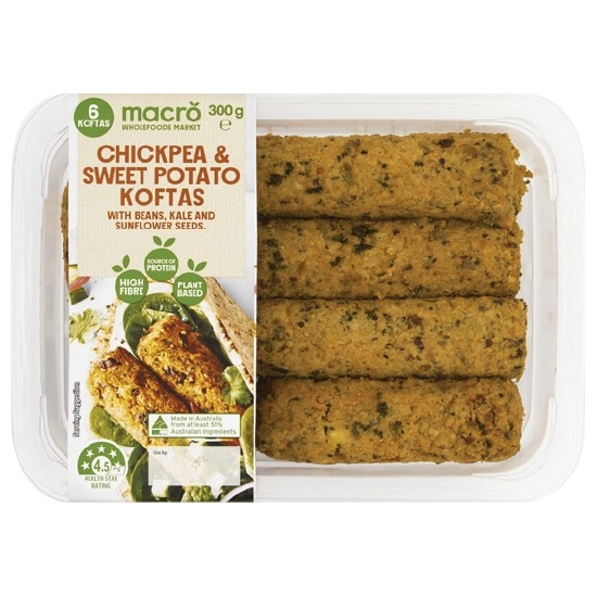 Macro Chickpea & Sweet Potato Koftas 300g Pk 6