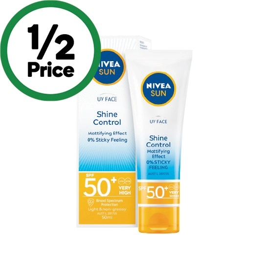 Nivea Sun UV Face Shine Control SPF50+ 50ml~