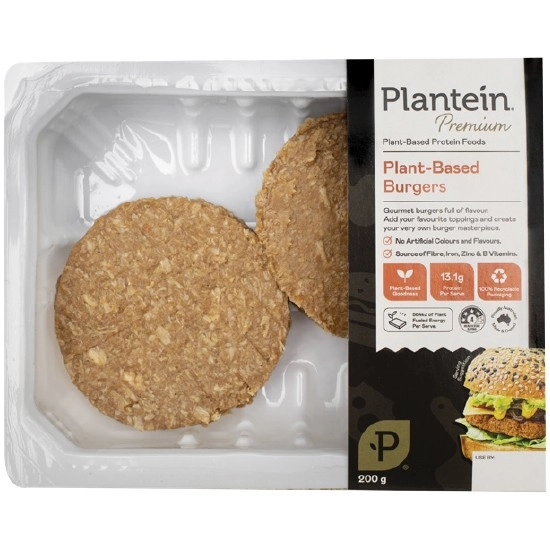 Plantein Plant Based Premium Burgers 200g