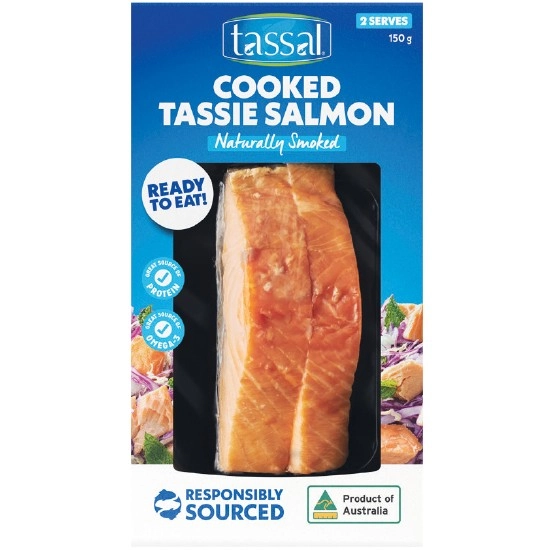 Tassal Hot Smoked Salmon Natural 150g – From the Seafood Fridge