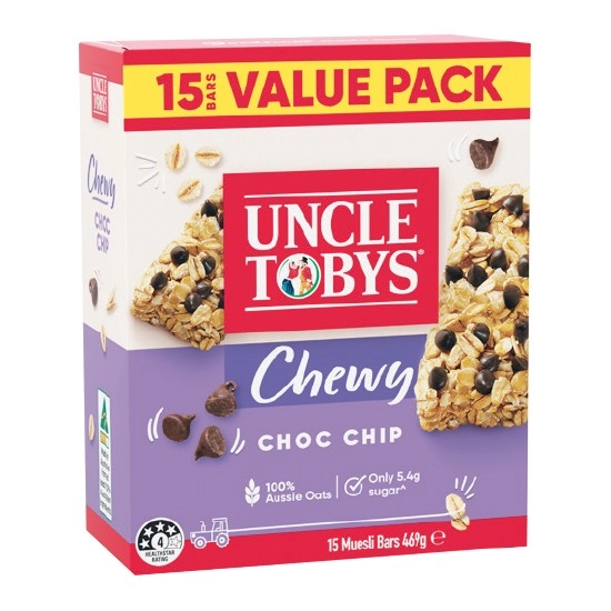 Uncle Toby’s Muesli Bars 469g Pk 15