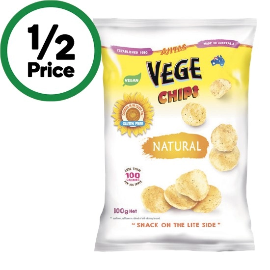 Vege Chips Traditional or Vege Rice Crackers 75-100g – From the Health Food Aisle