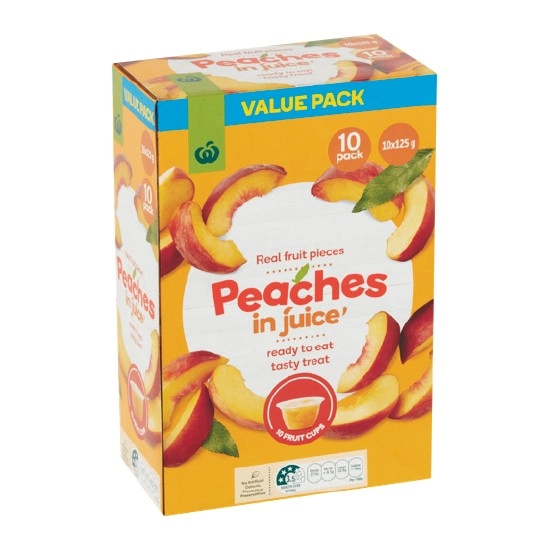 Woolworths Fruit In Juice 10 x 125g