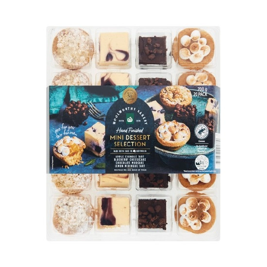 Woolworths Indulgent Mini Dessert Selection Pk 20