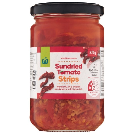 Woolworths Sundried Tomato Strips 270g