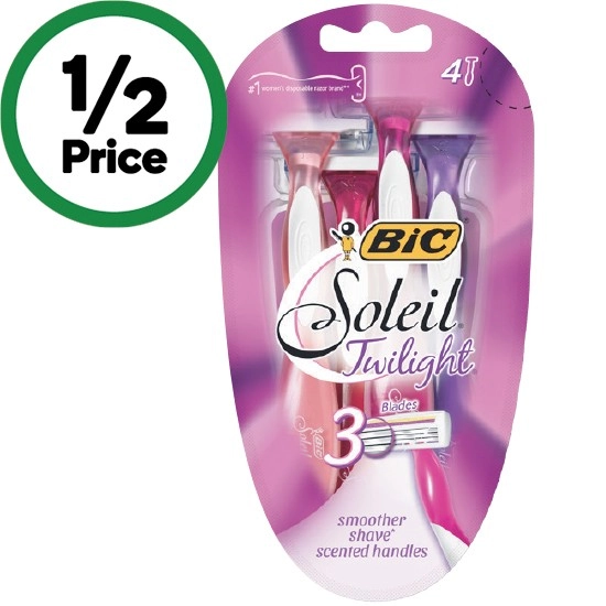 BiC Soleil Twilight 3 Blade Disposable Razors Pk 4