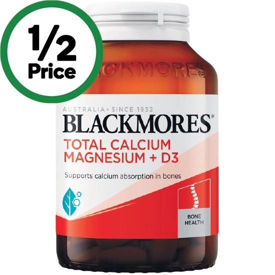 Blackmores Total Calcium Magnesium + D3 Tablets Pk 125#