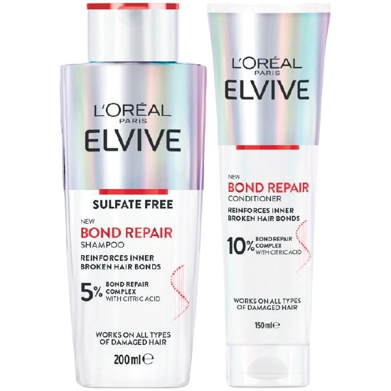 L’Oreal Elvive Bond Repair Shampoo 200ml or Conditioner 150ml