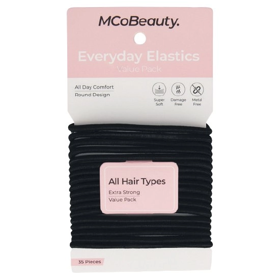 MCoBeauty Everyday Hair Elastics Assorted Pk 35