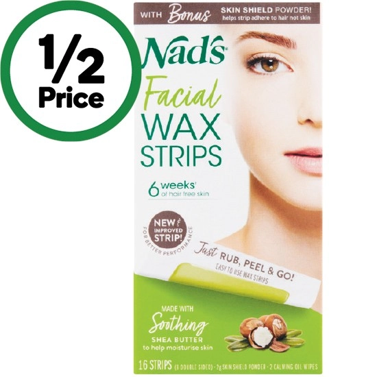 Nad's Facial Wax Strips Pk 16