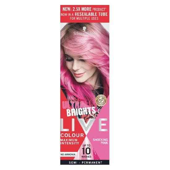 Schwarzkopf Live Colour Ultra Brights or Pastels Semi Permanent Hair Colour