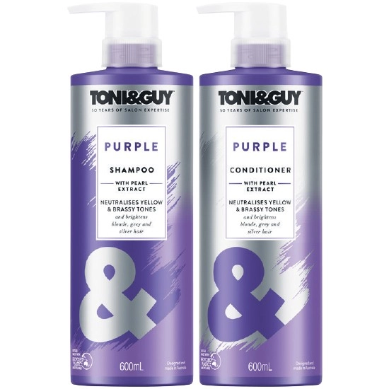 Toni & Guy Purple Shampoo or Conditioner 600ml