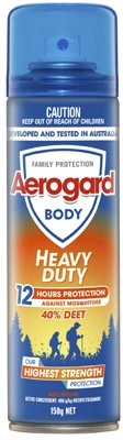 Aerogard Body Heavy Duty Insect Repellent 40% Deet 150g