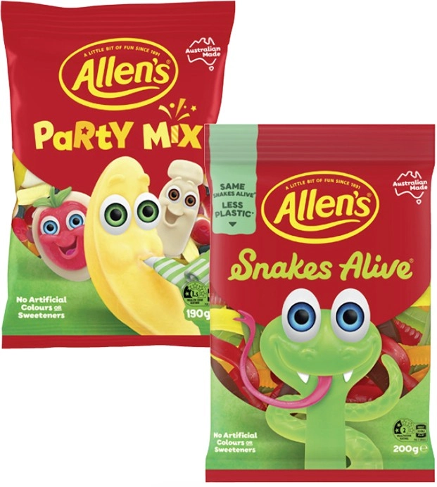 Allen's Lollies 140g-200g