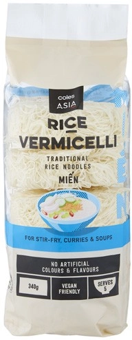 Coles Asia Vermicelli Rice Noodles 340g