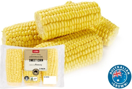 Coles Australian Sweet Corn 3 Pack