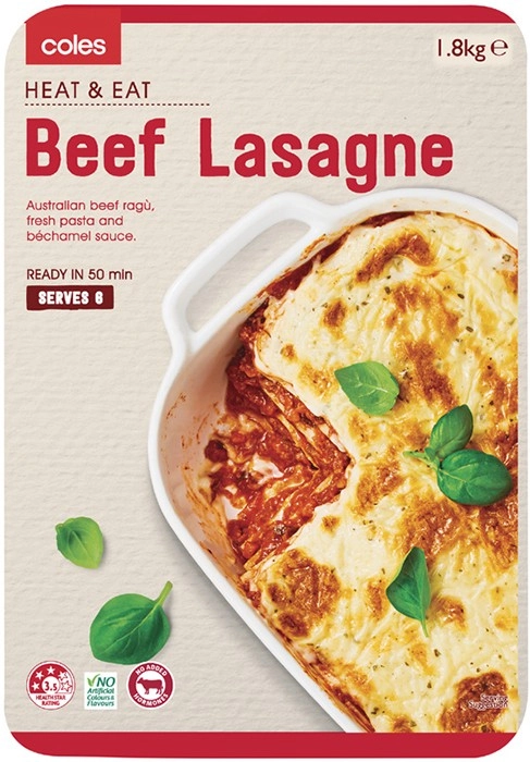 Coles Beef Lasagne 1.8kg