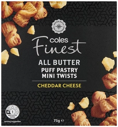 Coles Finest Mini Cheese Twists 75g