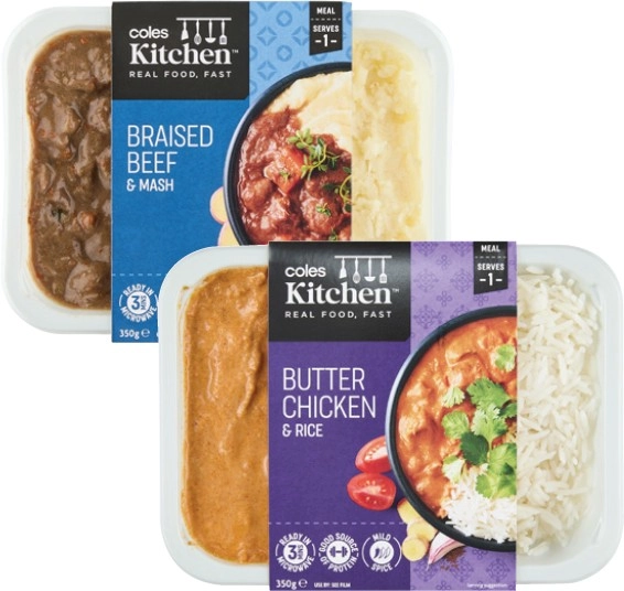 Coles Kitchen Meal 310g-350g