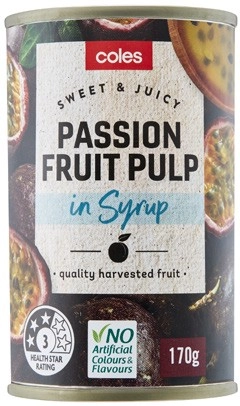 Coles Passionfruit Pulp In Syrup 170g