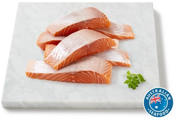 Coles Tasmanian Fresh Salmon Portions Skin Off