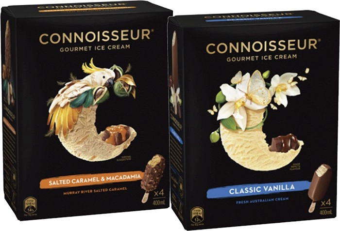 Connoisseur Ice Cream 4 Pack-6 Pack 360mL-400mL