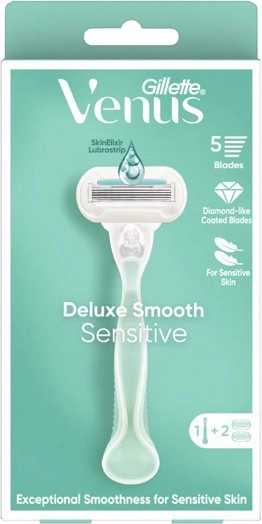 Gillette Venus Deluxe Smooth Sensitive Razor Kit 1 Pack