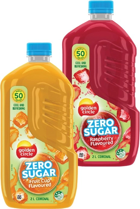 Golden Circle Zero Sugar Cordial 2 Litre