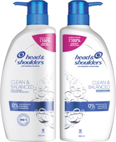 Head & Shoulders Shampoo or Conditioner 850mL