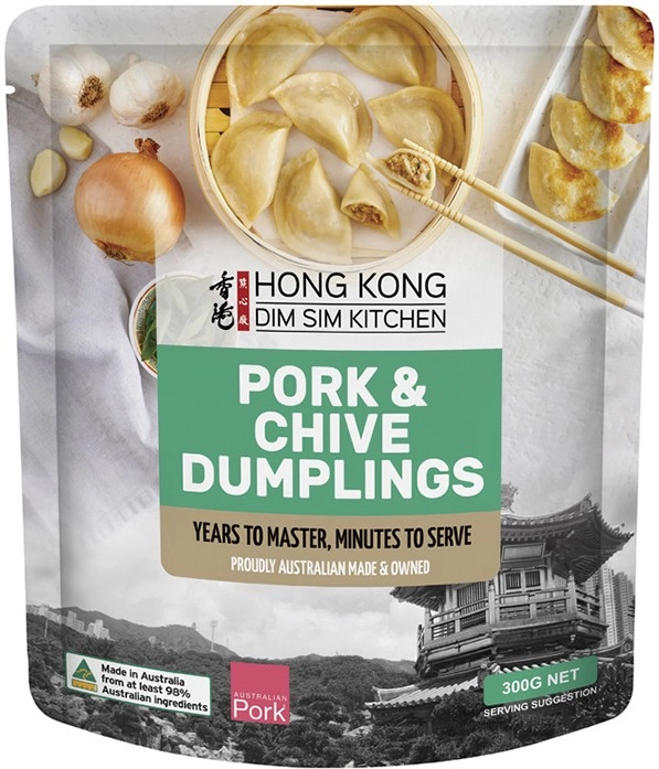 Hong Kong Dim Sim Kitchen Pork & Chive Dumplings 300g