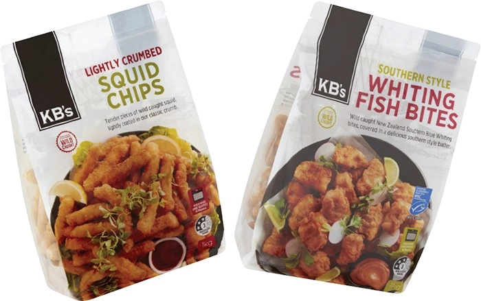 KB's Squid Chips or Battered Bites 1kg