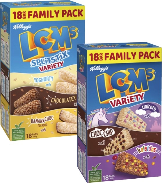 Kellogg's LCMs Variety 18 Pack 360g-396g